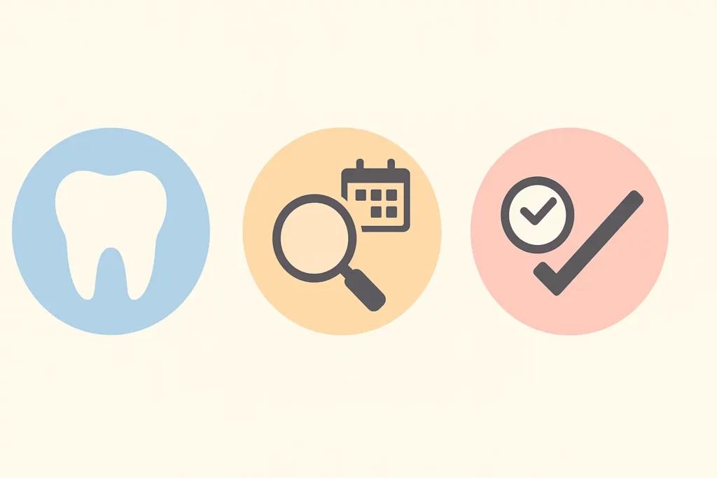 Infografika przedstawiająca profilaktykę leukoplakii – higiena, diagnostyka, regularne kontrole stomatologiczne